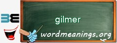 WordMeaning blackboard for gilmer